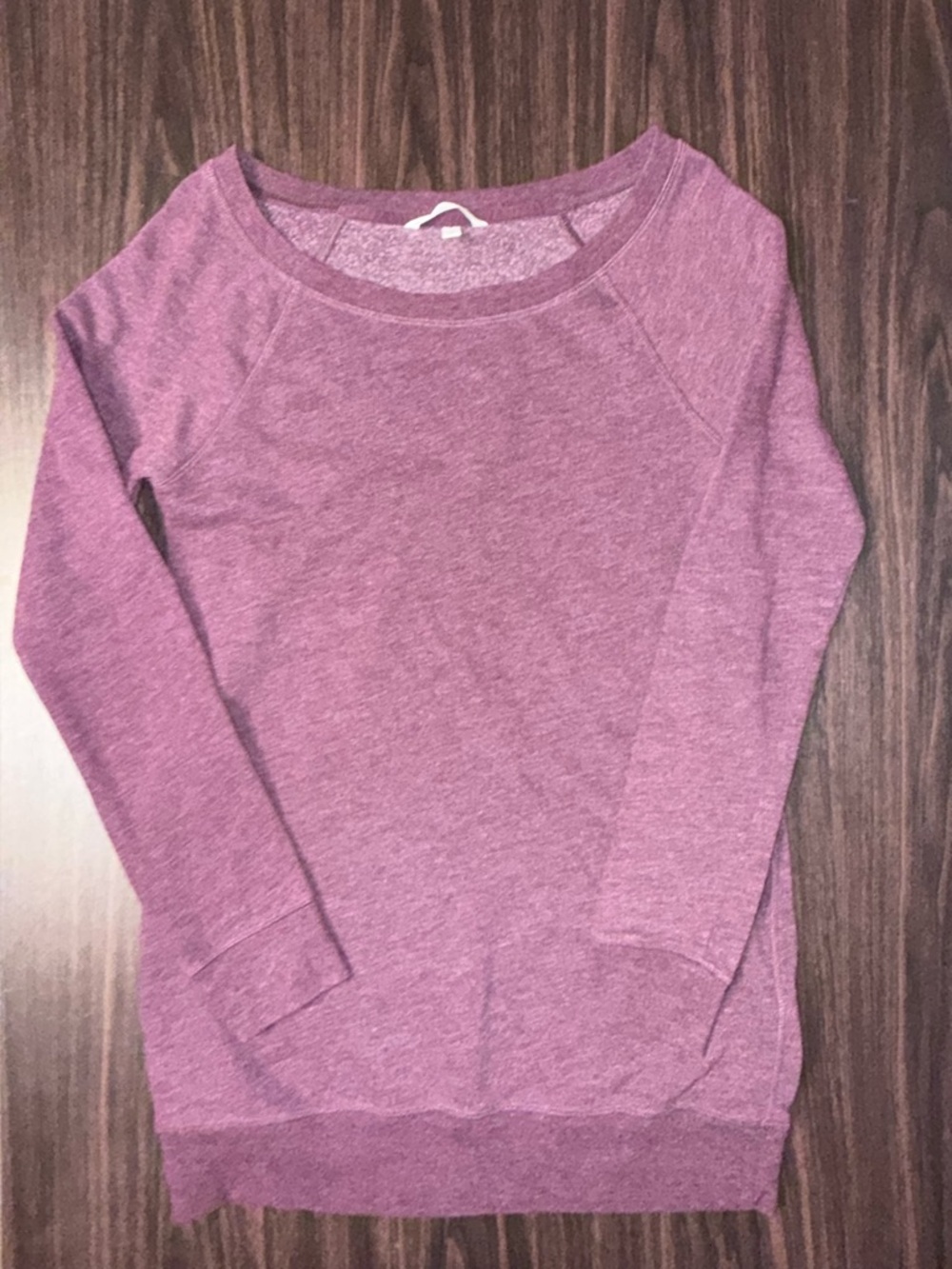 Victoria's Secret Heathered Plum Scoopneck Sweater